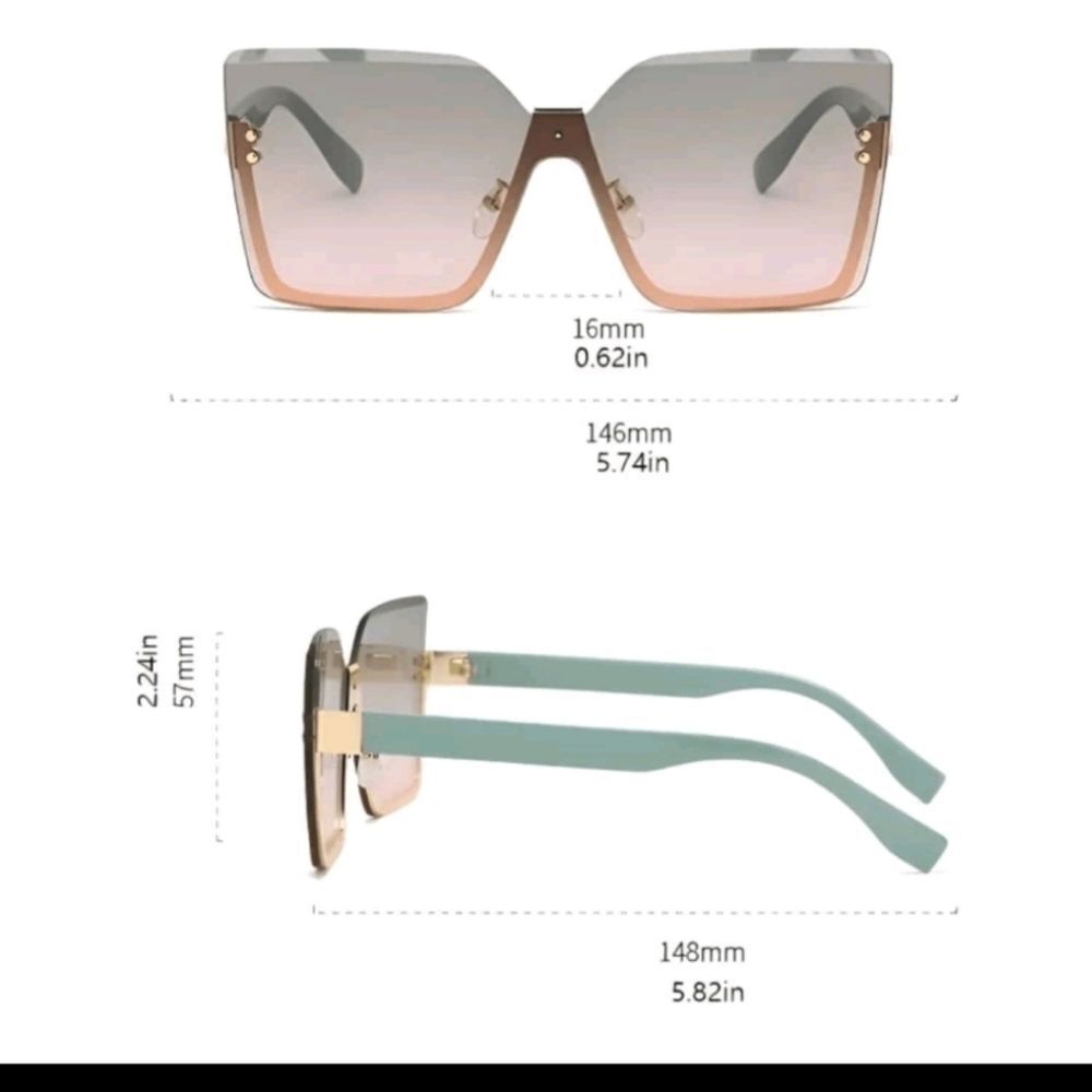 Fashionable Rimless Metal Frame Glasses - Picture 4 of 4